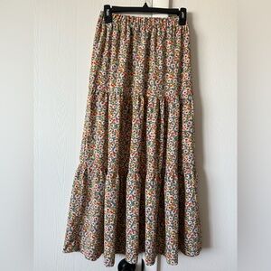 Floral Tiered Maxi Skirt size XS/S